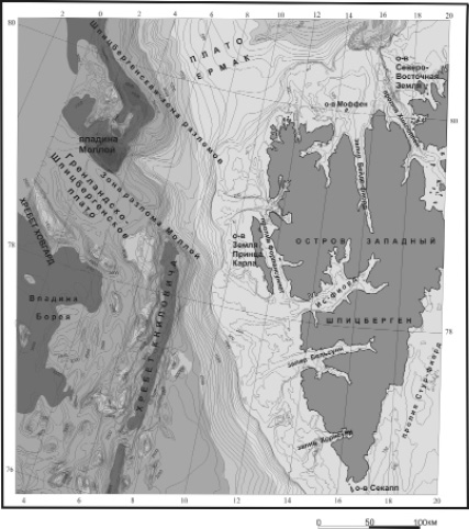 Северное плато карта. Шпицбергенский разлом. Геологическое строение Шпицбергена. Шпицбергенский трансформный разлом на карте. Шпицбергенское течение на карте.