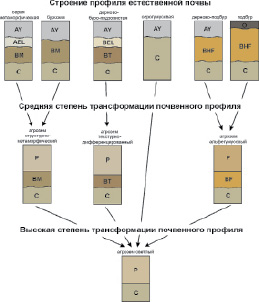 Диаграмма строения пахотного слоя почвы