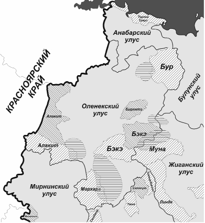 Подпишите на карте балтийский алданский анабарский. Карта Оленекского района Якутии. Карта Якутии Анабарский улус. Оленекский улус карта. Карта Оленекского улуса Якутии.